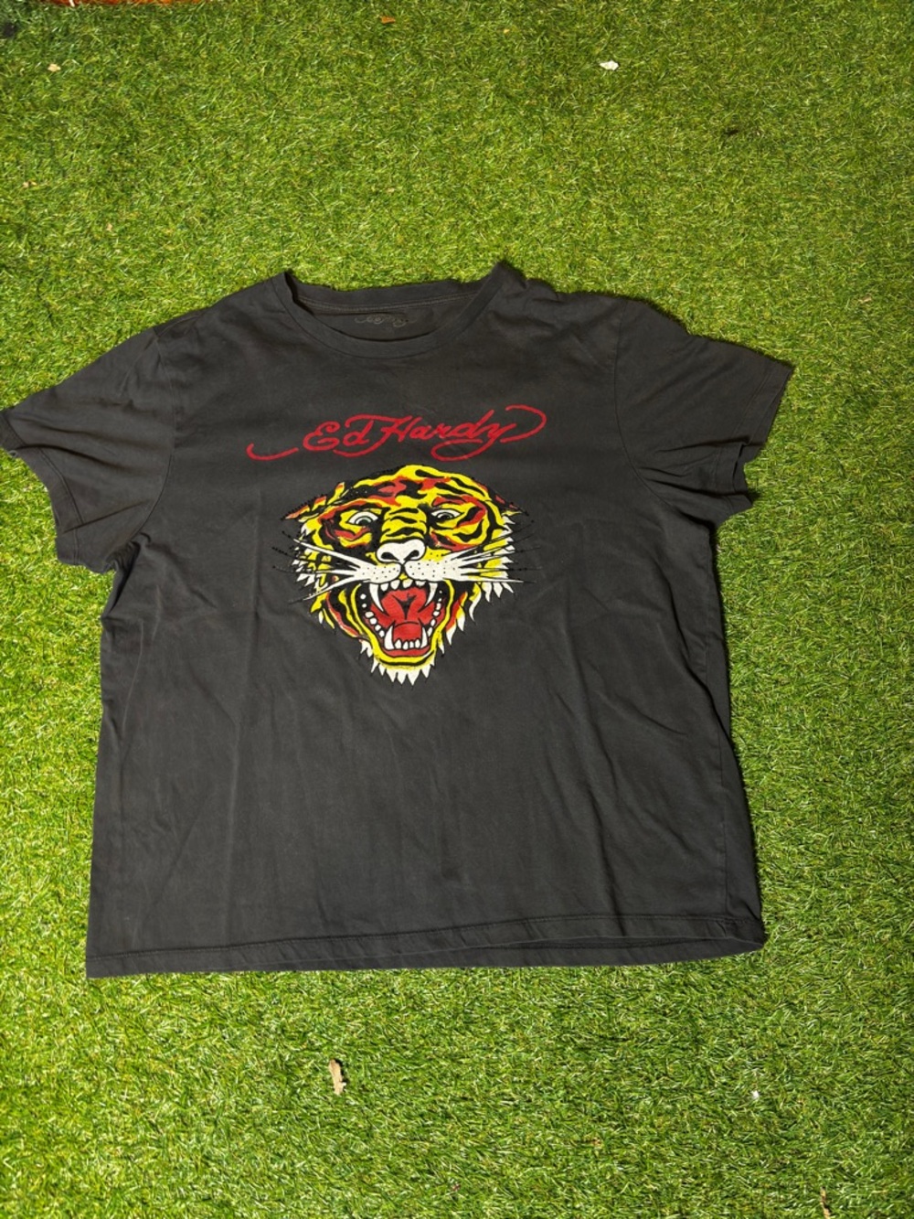 Ed Hardy Black Tee men size Xl